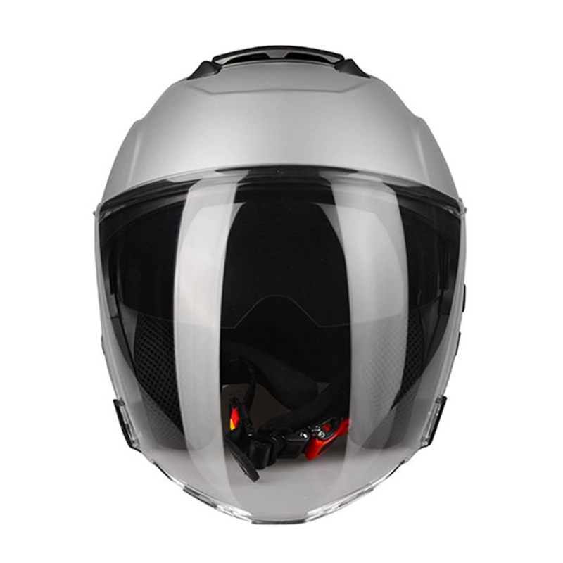 Lazer Tango S Z-Line cască de motocicletă deschisă argintiu mat