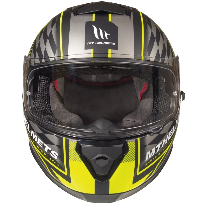 Cască de motociclist integrală MT Thunder 3 SV Isle Of Man negru-cenușiu-gri-galben-fluo