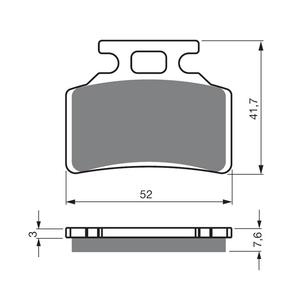 Placute de frana GOLDFREN 449 AD