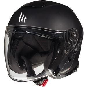 Cască de motocicletă deschisă MT Thunder 3 SV Solid Black Matte výprodej
