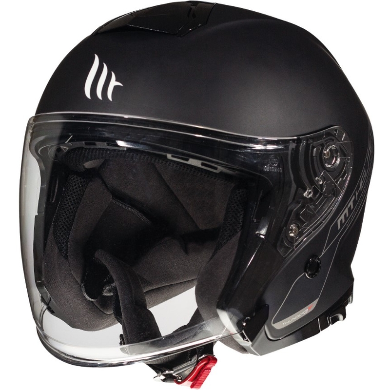 Cască de motocicletă deschisă MT Thunder 3 SV Solid Black Matte lichidare