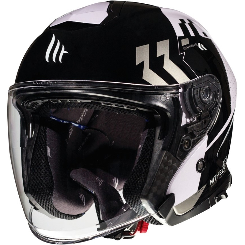 Cască de motocicletă deschisă MT Thunder 3 SV Venus negru-gri-alb-negru lichidare