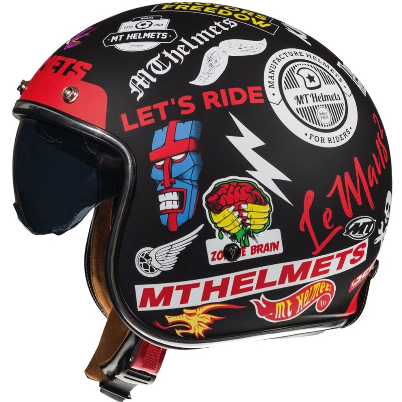 MT LeMans 2 SV Anarchy Casca de motocicletă deschisă MT LeMans 2 SV Anarchy Open Casca de motocicletă negru mat