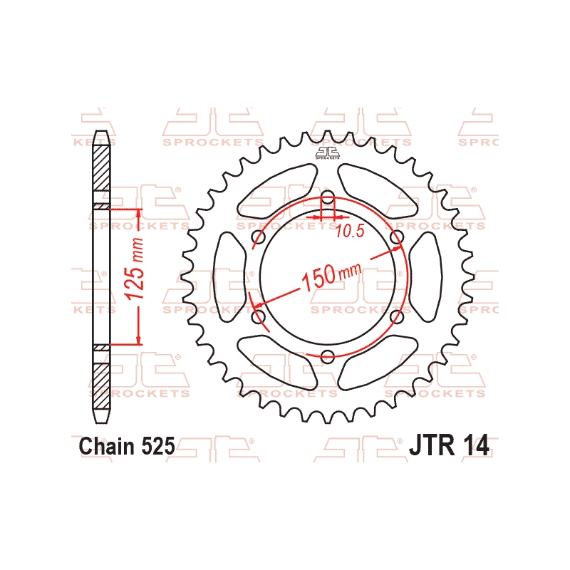 Foaie spate JT 46T, 525