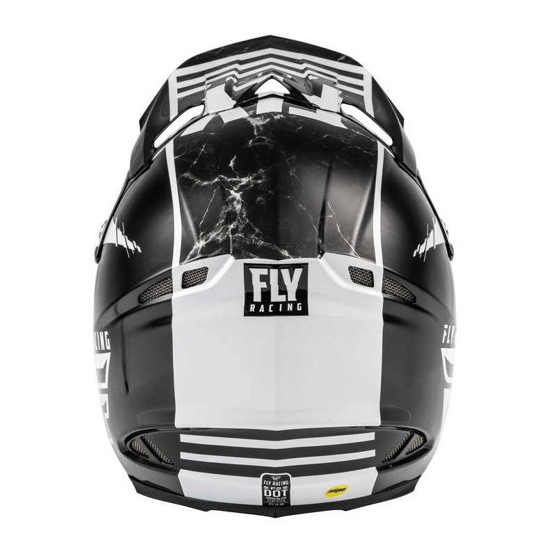 Cască de motocros FLY Racing F2 Carbon Granite alb-negru-gri