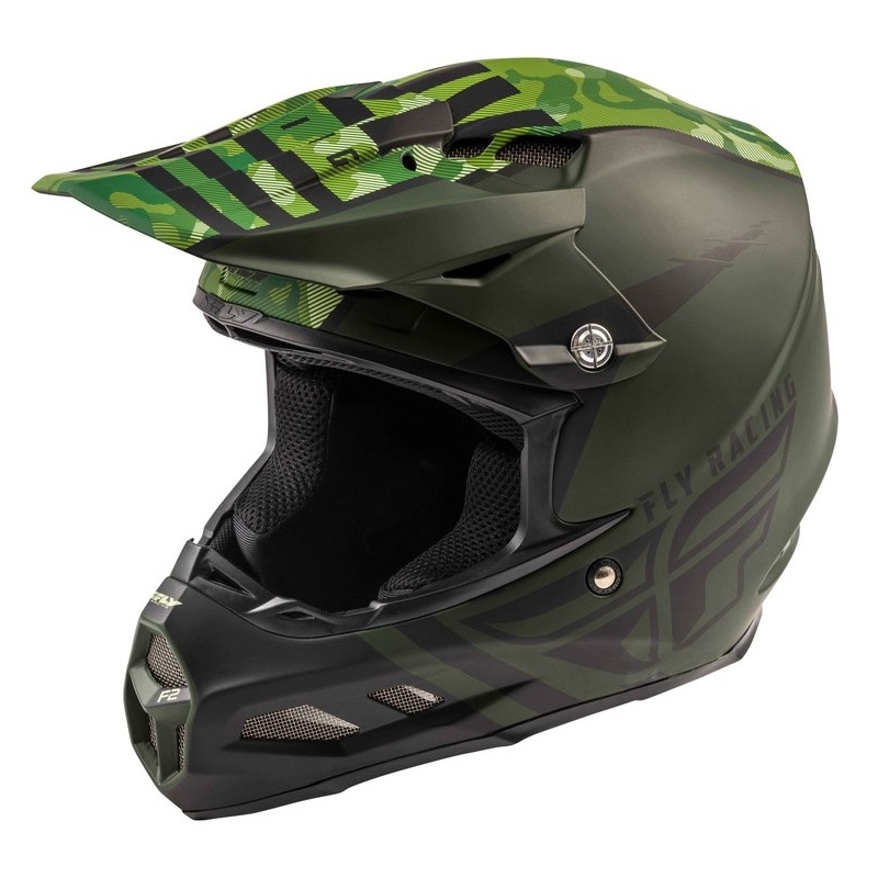 Cască de motocros FLY Racing F2 Carbon Granite negru-verde