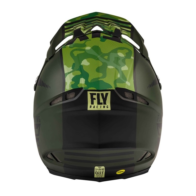 Cască de motocros FLY Racing F2 Carbon Granite negru-verde