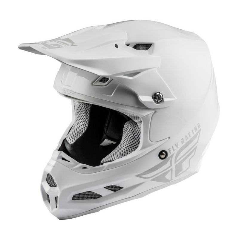 Cască de motocros FLY Racing F2 Carbon Solid white