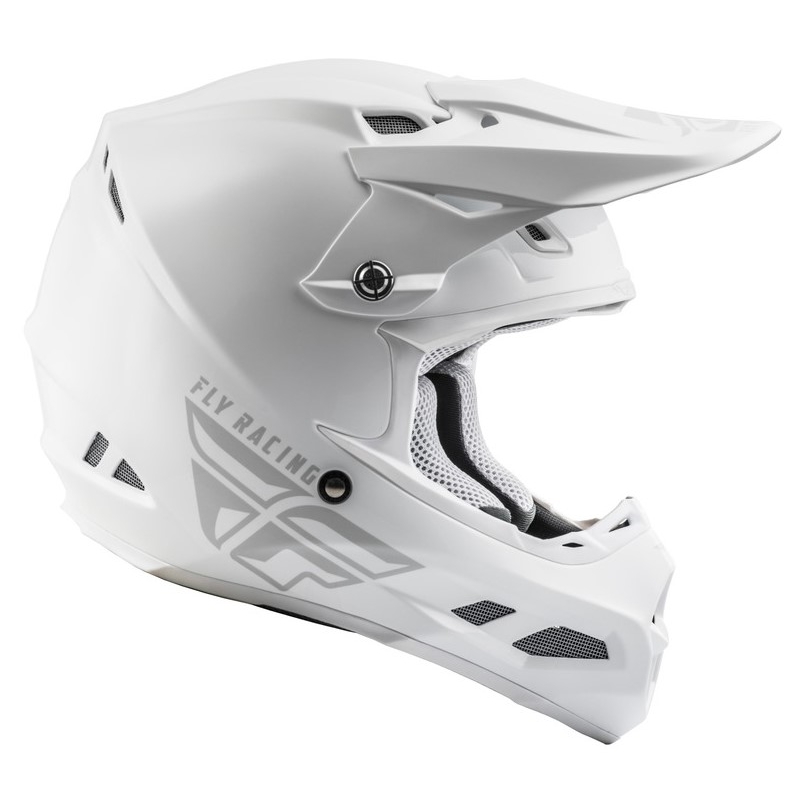 Cască de motocros FLY Racing F2 Carbon Solid white