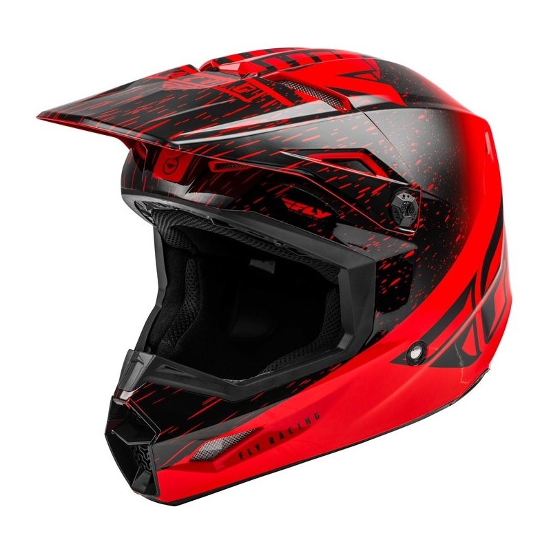 Cască de motocros FLY Racing Kinetic K120 roșu-negru