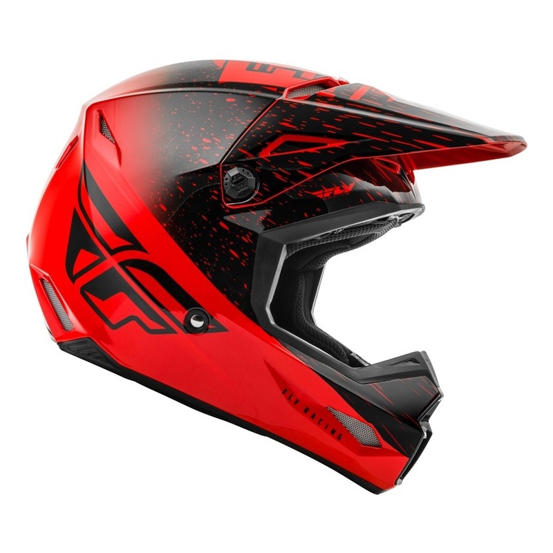Cască de motocros FLY Racing Kinetic K120 roșu-negru