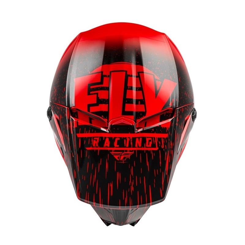 Cască de motocros FLY Racing Kinetic K120 roșu-negru