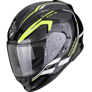 Cască integrală pentru motocicletă Scorpion EXO-491 KRYPTA negru-galben fluo-alb