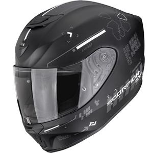 Cască integrală pentru motocicletă Scorpion EXO-391 Iron, negru mat-argintiu