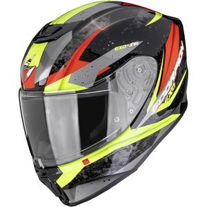 Cască de motocicletă Scorpion EXO-JNR Air Tako pentru copii, negru-galben fluo-roșu