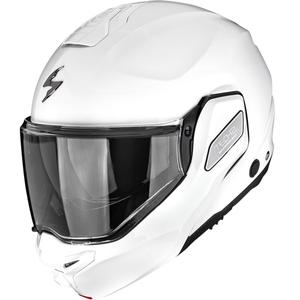 Cască de motocicletă Scorpion EXO-TECH II Solid, flip-up, albă