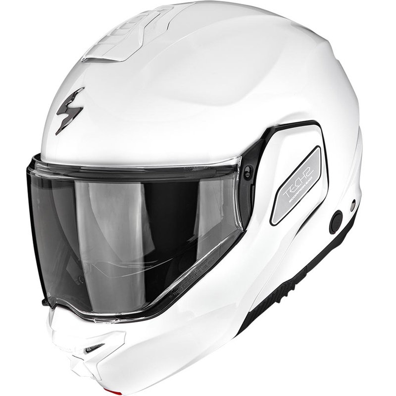Cască de motocicletă Scorpion EXO-TECH II Solid, flip-up, albă