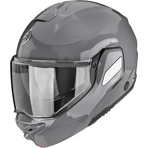 Cască de motocicletă Scorpion EXO-TECH II Solid flip-up gri ciment