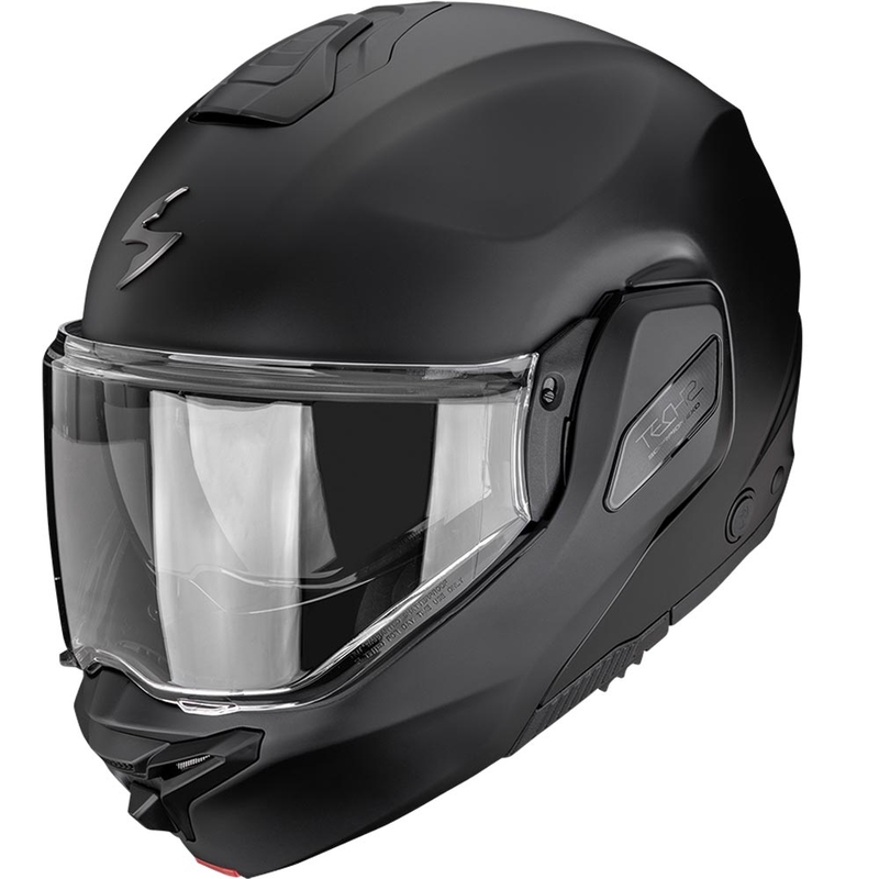 Cască de motocicletă Scorpion EXO-TECH II Solid, flip-up, neagră mată