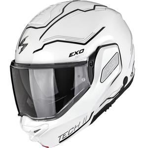 Cască de motocicletă Scorpion EXO-TECH II Dash, pliabilă, alb-argintiu-negru