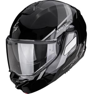 Cască de motocicletă Scorpion EXO-TECH II Markus flip-up negru-argintiu