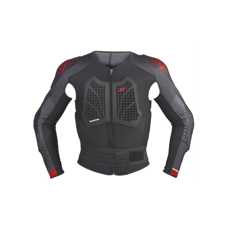 Protecție de corp Zandona Action X8 negru-roșu 180-189 cm