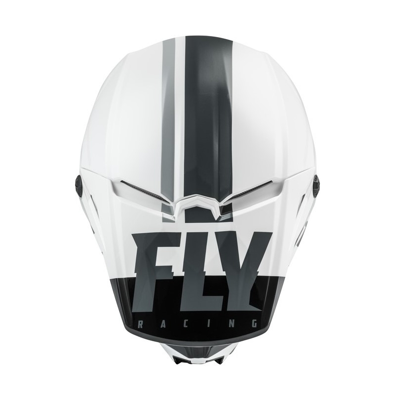Cască de motocros FLY Racing Kinetic K120 alb-negru-gri