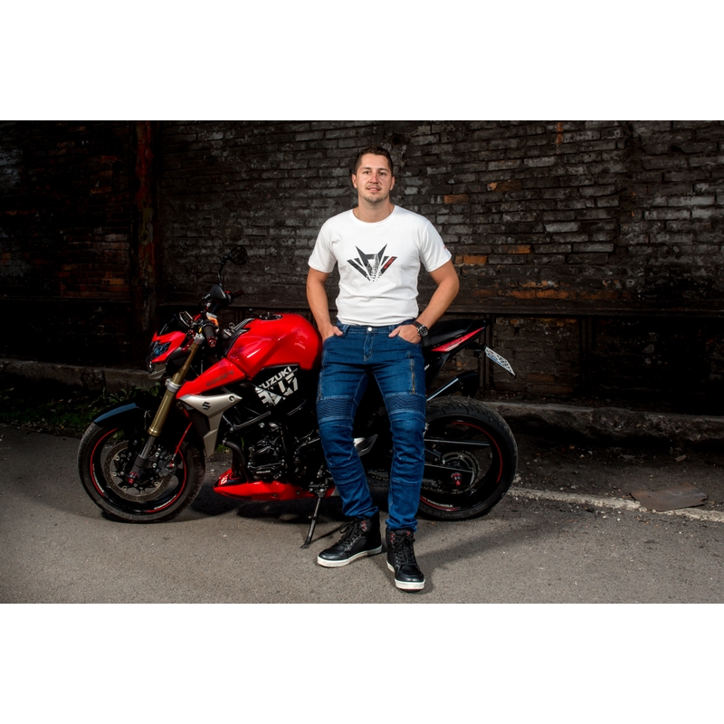 Blugi moto Street Racer Basic albaștri lichidare