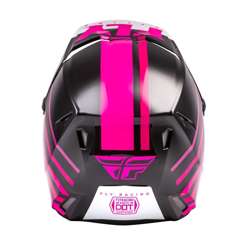 Cască de motocros FLY Racing Kinetic Thrive roz-negru-alb