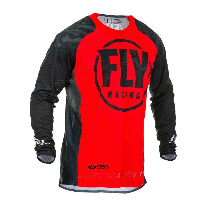 Tricou motocross FLY Racing Evolution roșu-negru