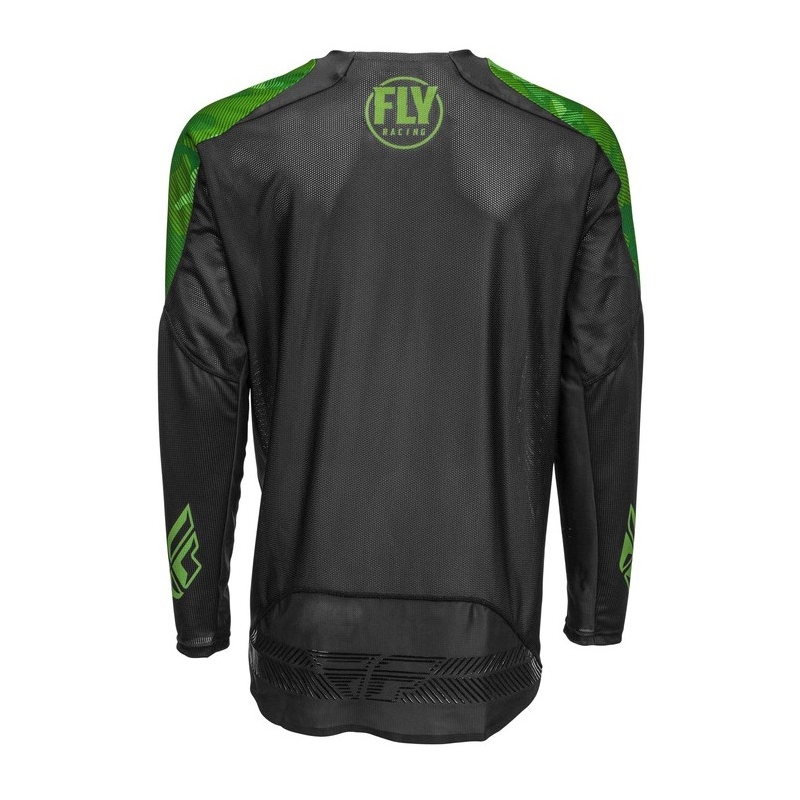 Tricou de motocros FLY Racing Evolution verde-negru
