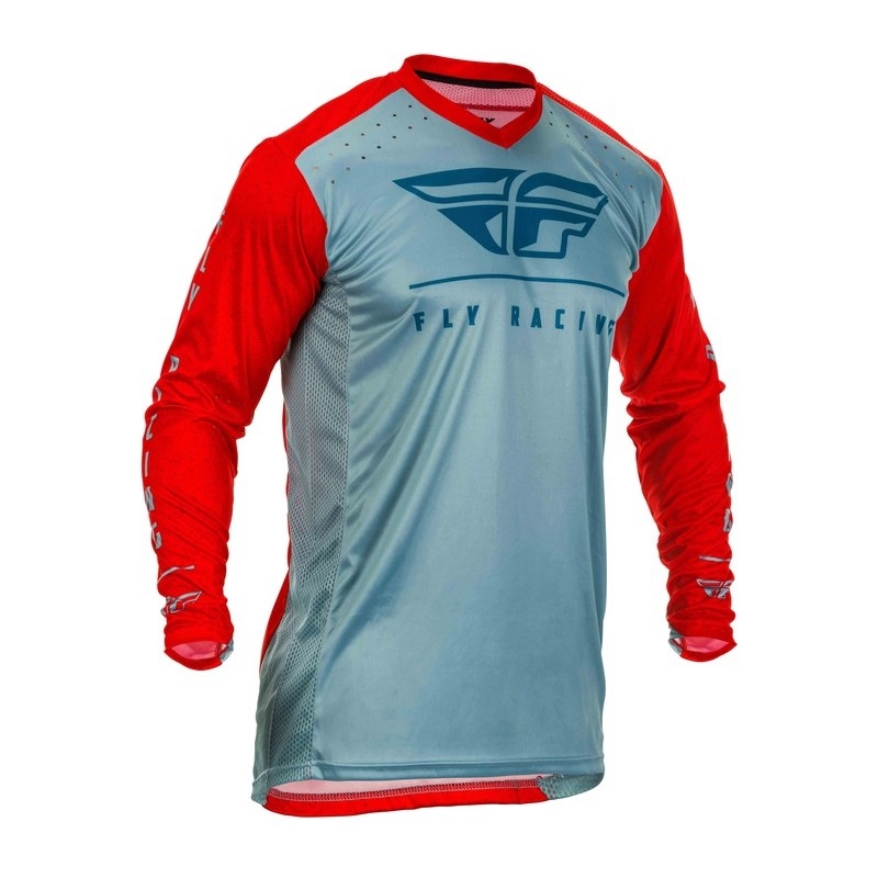 Tricou de motocros FLY Racing Lite 2020 roșu-albastru