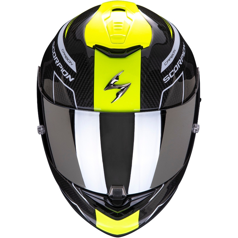 Cască integrală Scorpion EXO-1400 Carbon Air Beaux negru-alb-alb-galben-fluo