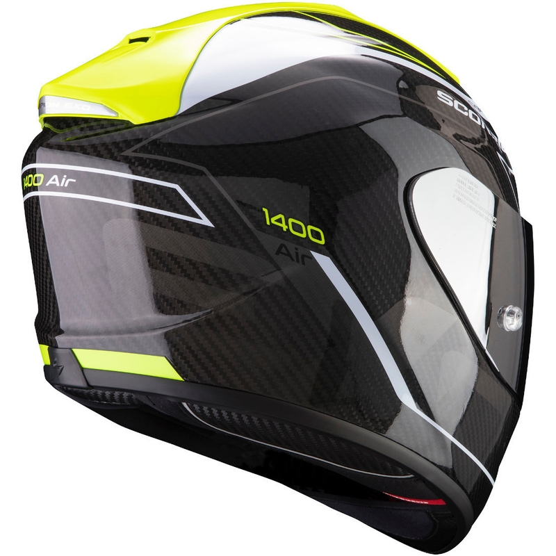 Cască integrală Scorpion EXO-1400 Carbon Air Beaux negru-alb-alb-galben-fluo