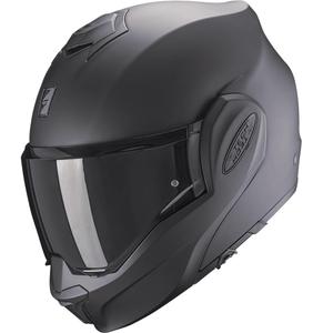 Cască de motocicletă Scorpion EXO-TECH Lite Solid, flip-up, neagră mată