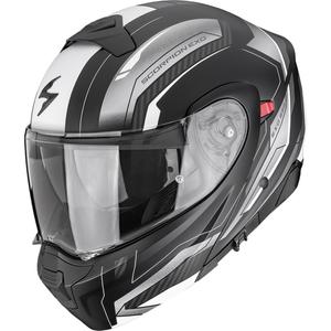Cască de motocicletă Scorpion EXO-930 EVO Space, flip-up, negru mat-argintiu-alb