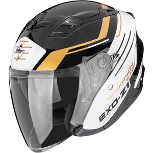 Cască de motocicletă Scorpion EXO-Z1 Prymus open face negru-alb-auriu