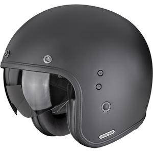 Cască de motocicletă Scorpion Belfast II Solid Open, neagră mată