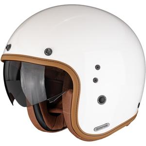 Cască de motocicletă Scorpion Belfast II Luxe Open Face, crem