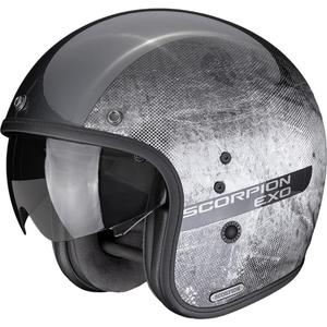 Cască de motocicletă Scorpion Belfast II Quest open face, argintiu-negru