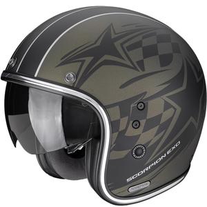 Cască Motocicletă Scorpion Belfast II Flagstone Verde Mat-Negru