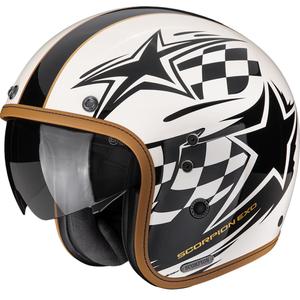 Cască Motocicletă Scorpion Belfast II Flagstone Jet Crem-Negru