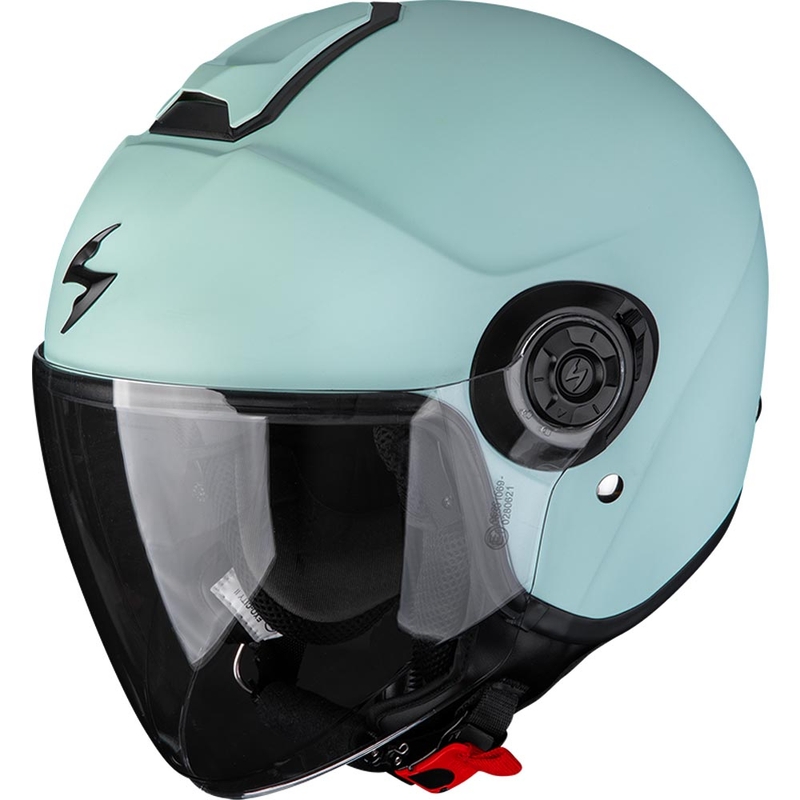 Cască de motocicletă Scorpion EXO-CITY II Solid Open, verde mentă, mată