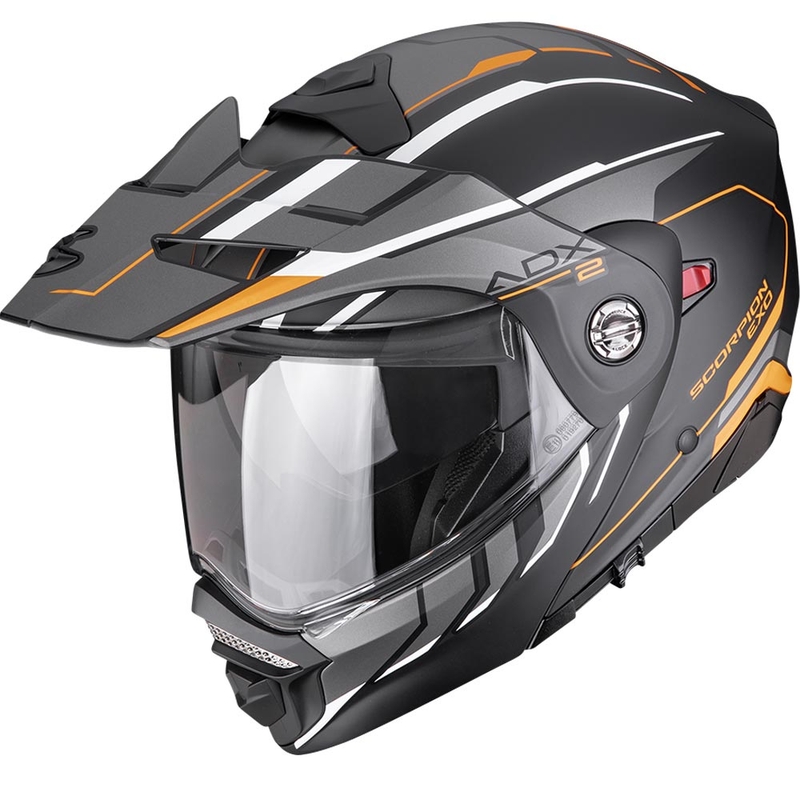 Cască de motocicletă enduro Scorpion ADX-2 Walt negru mat-portocaliu