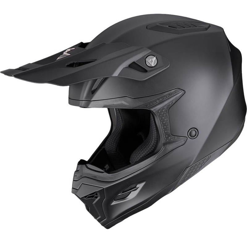Cască motocross Scorpion SMX-10 Solid negru mat