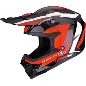 Cască motocross Scorpion SMX-10 Speed negru-alb-roșu
