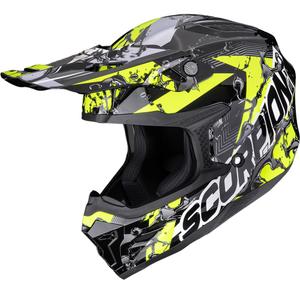 Cască motocross Scorpion SMX-10 Gasoline negru-galben