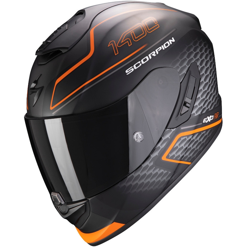 Cască integrală Scorpion EXO-1400 Air Galaxy negru-portocaliu lichidare
