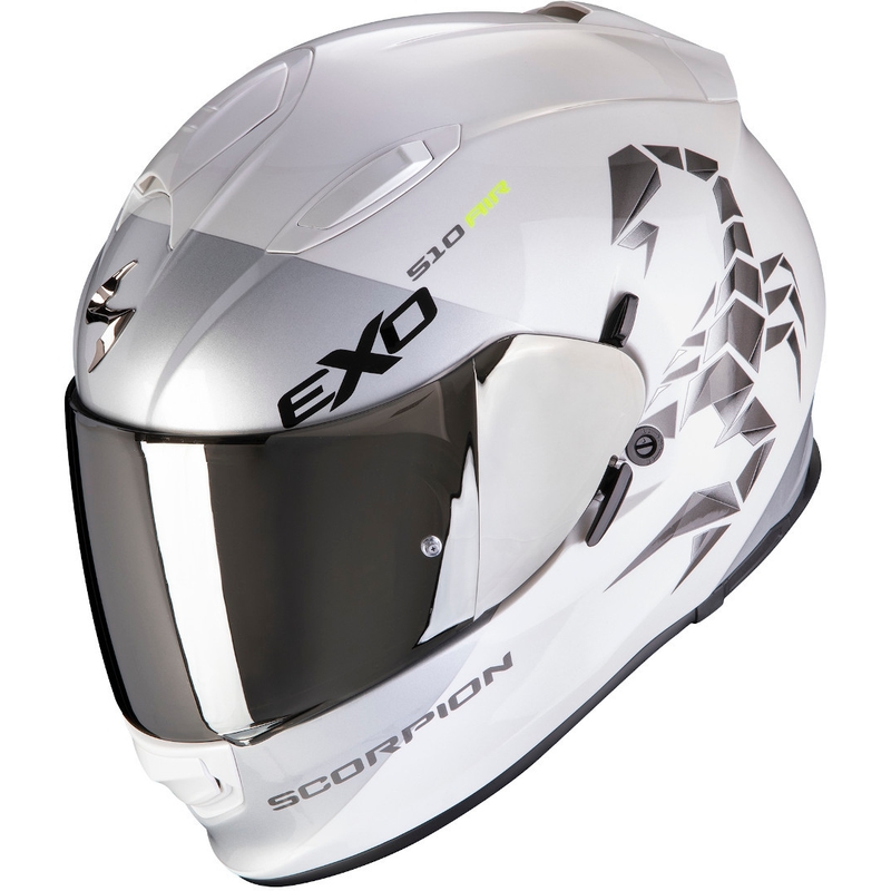 Cască integrală Scorpion EXO-510 Air Pique alb-argintiu