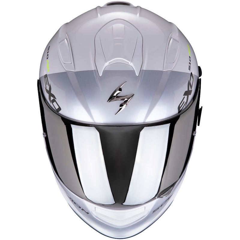 Cască integrală Scorpion EXO-510 Air Pique alb-argintiu